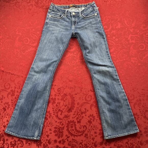 Levi's Bootcut Jeans Girls 12 Reg Adjustable Waistband Stretch Denim Flap Pocket - Picture 4 of 12